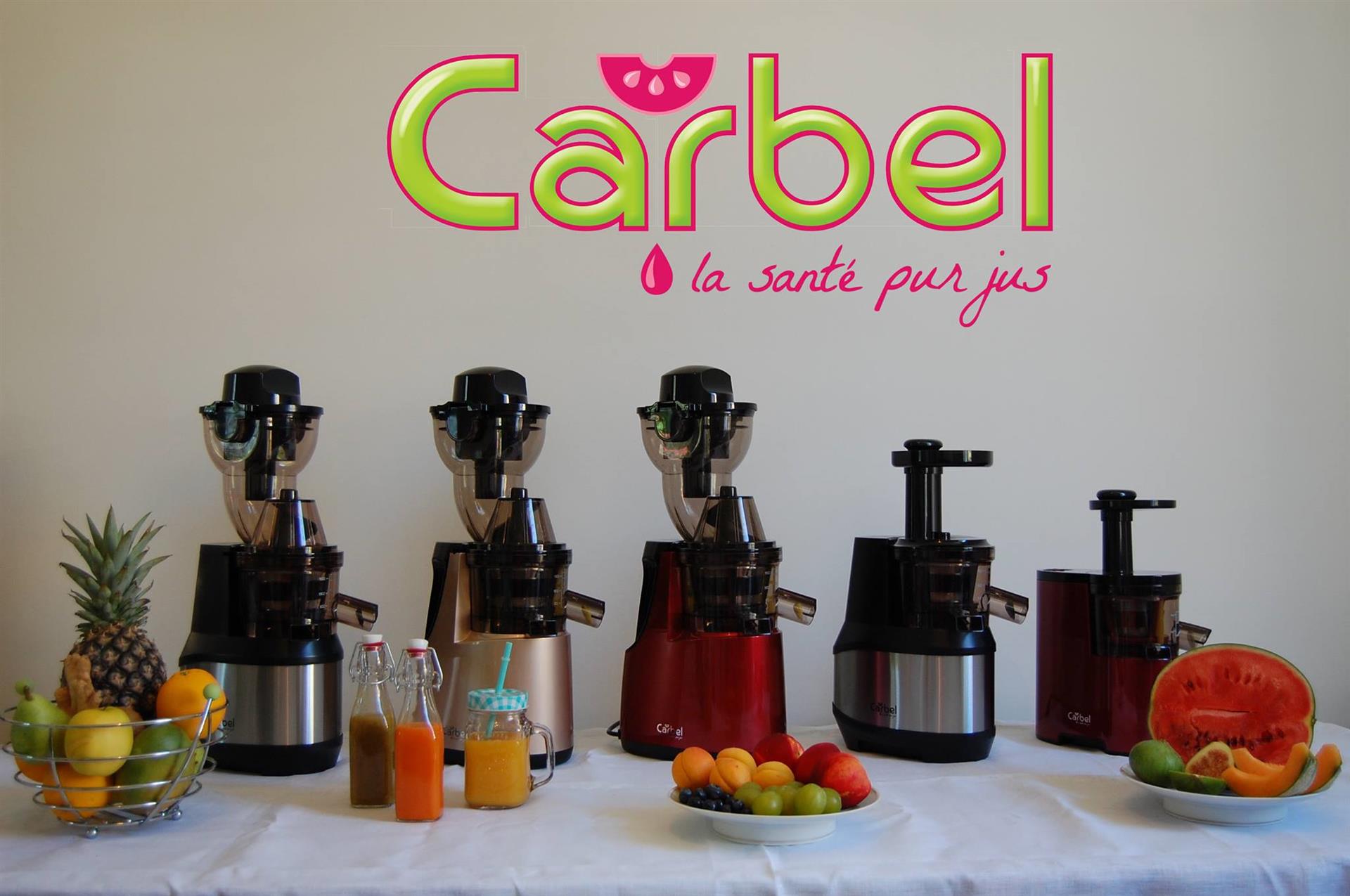 Animation / Dégustation des jus à l'extracteur Carbel Animation / Dégustation des jus à l'extracteur Carbel