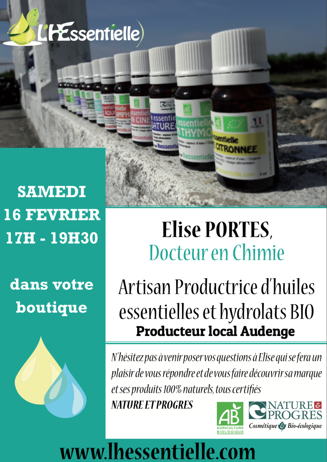 Animation sur les huiles essentielles locales L'HEssentielle Animation sur les huiles essentielles locales L'HEssentielle
