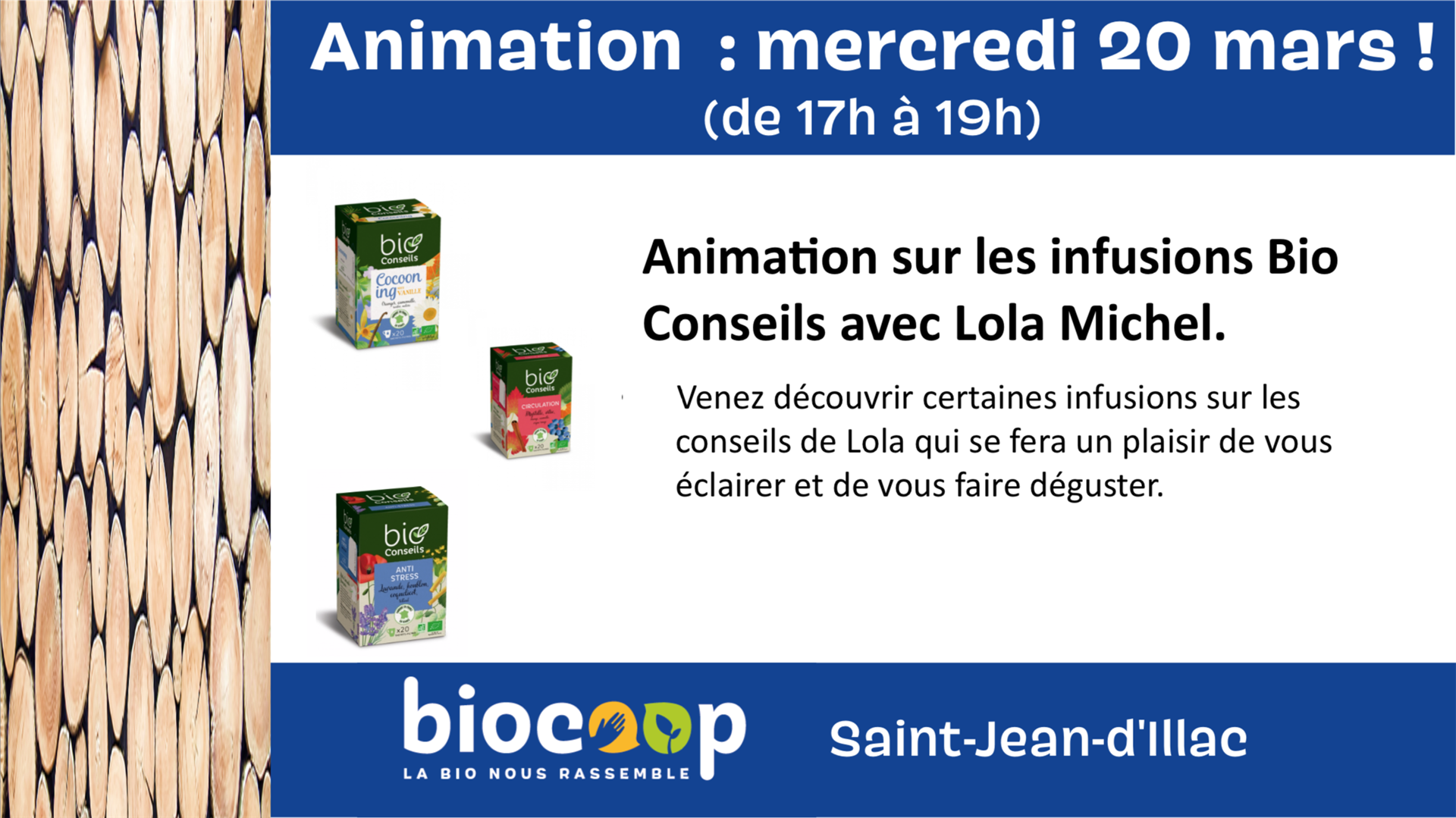 Animation sur les infusions Bio Conseils par Lola Michel Animation sur les infusions Bio Conseils par Lola Michel