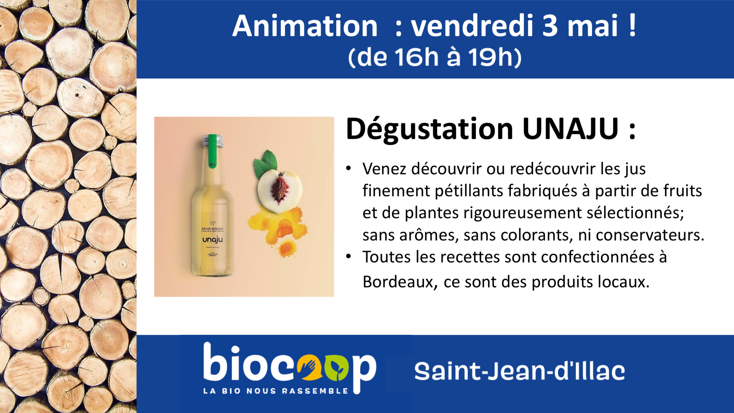 Animation / Dégustation des boissons UNAJU Animation / Dégustation des boissons UNAJU