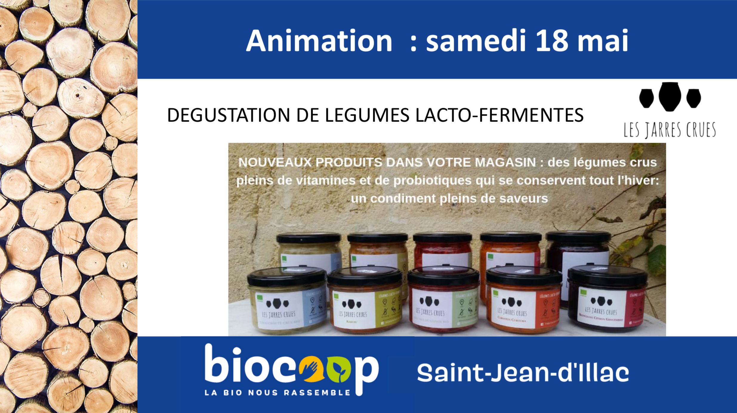 Animation / Dégustation de légumes lacto-fermentés Animation / Dégustation de légumes lacto-fermentés