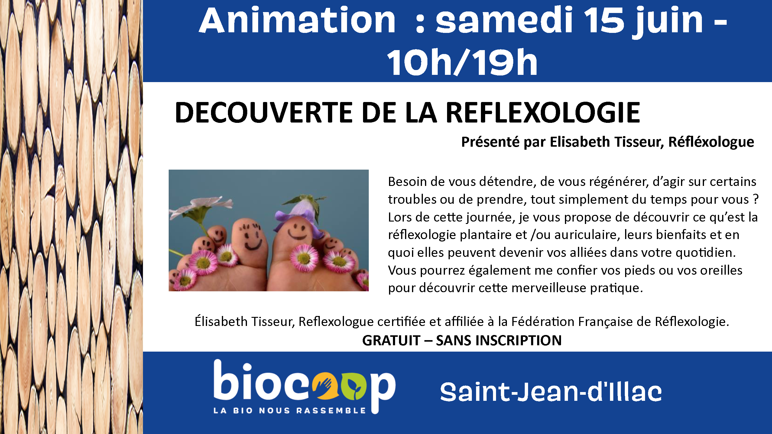 Atelier découverte de la réflexologie Atelier découverte de la réflexologie