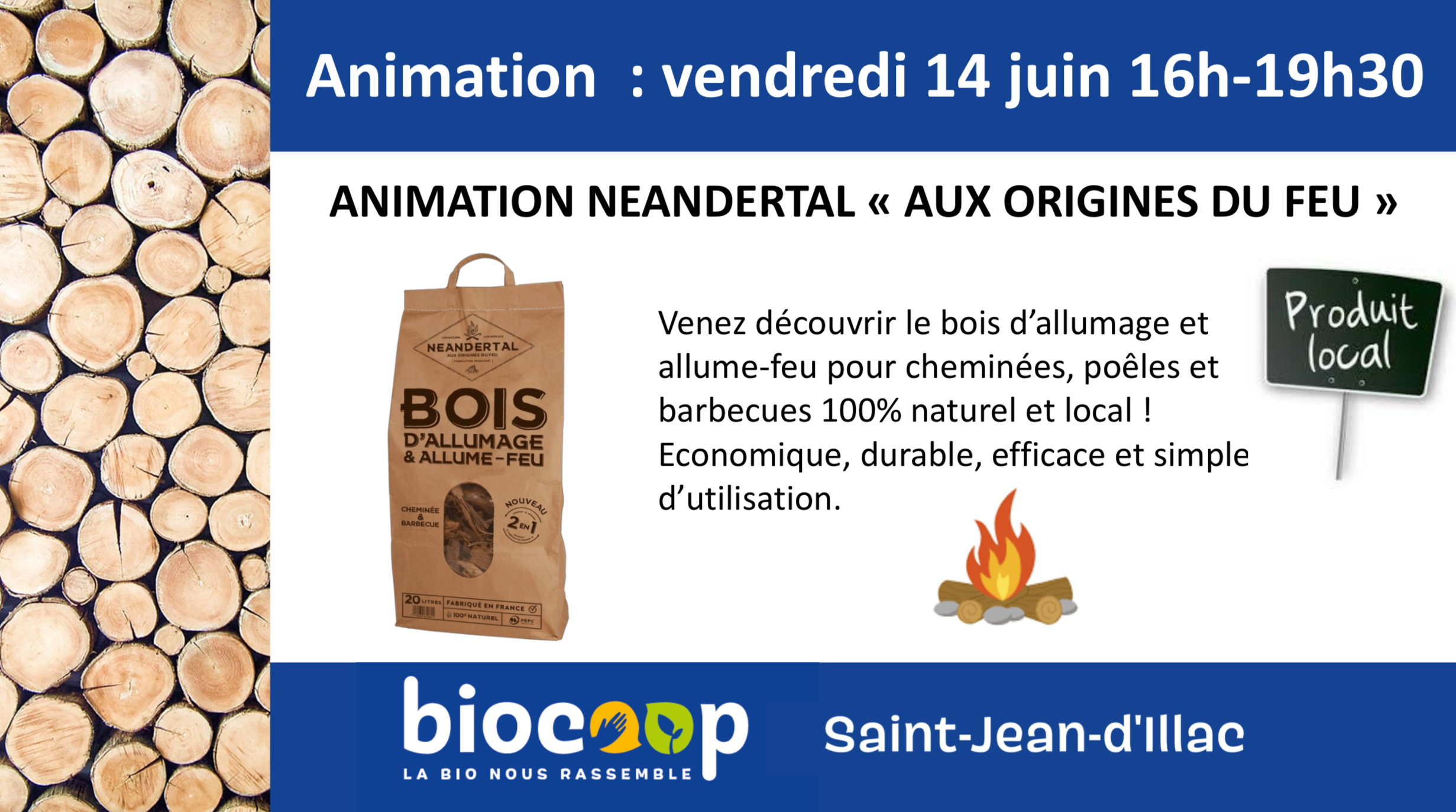 Animation Neandertal "Aux origines du feu" Animation Neandertal "Aux origines du feu"