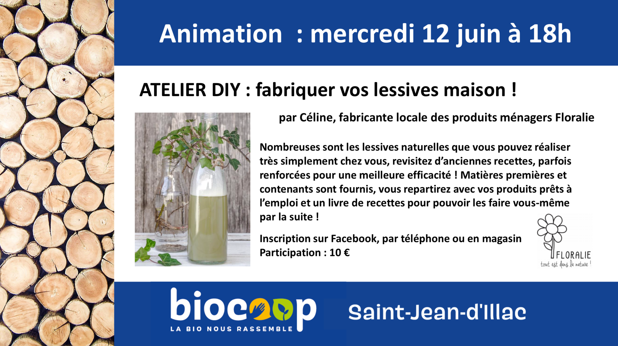 Atelier DIY "Fabriquer vos lessives maison" / Participation 10€ Atelier DIY "Fabriquer vos lessives maison" / Participation 10€
