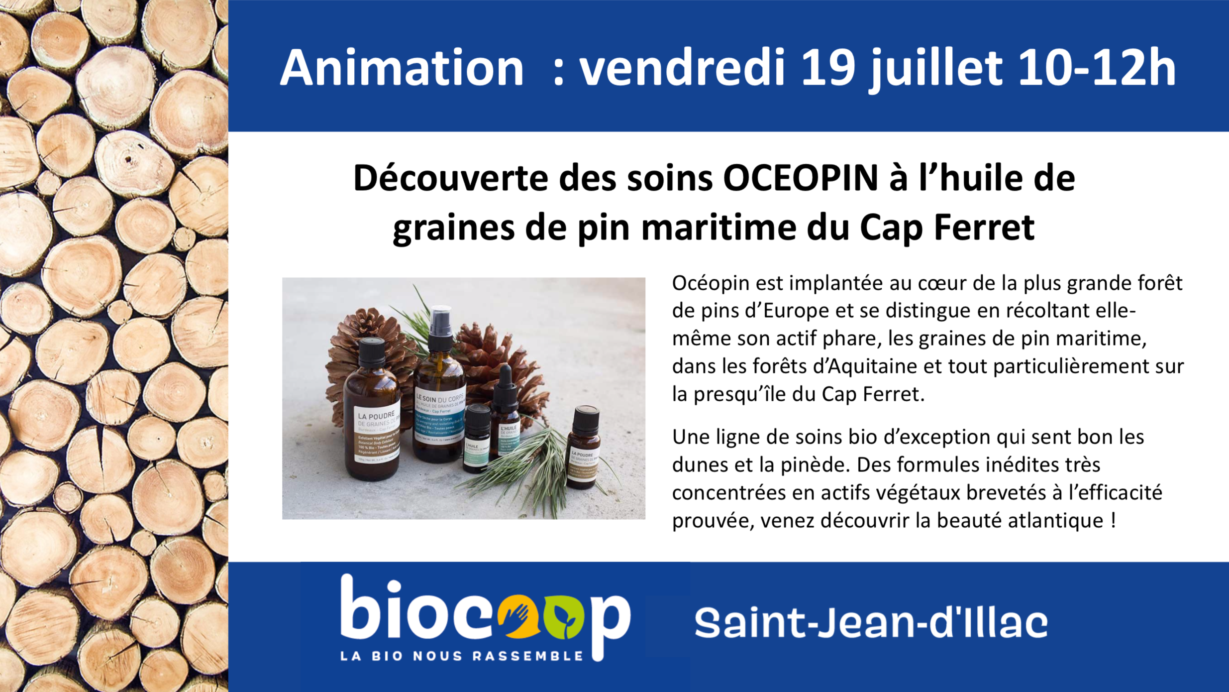 Animation découverte des soins OCÉOPIN du Cap Ferret Animation découverte des soins OCÉOPIN du Cap Ferret