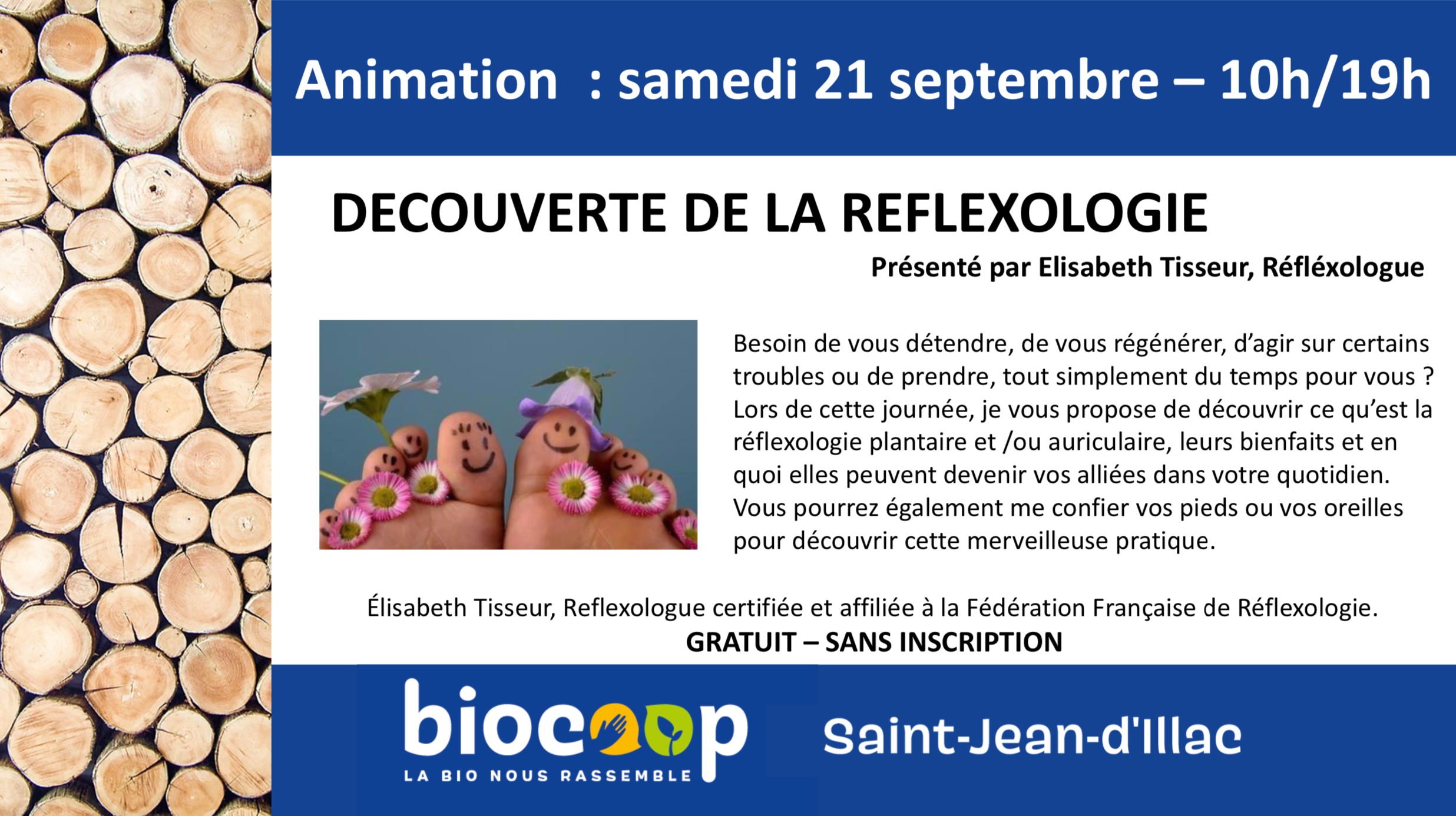 Atelier découverte de la réflexologie Atelier découverte de la réflexologie