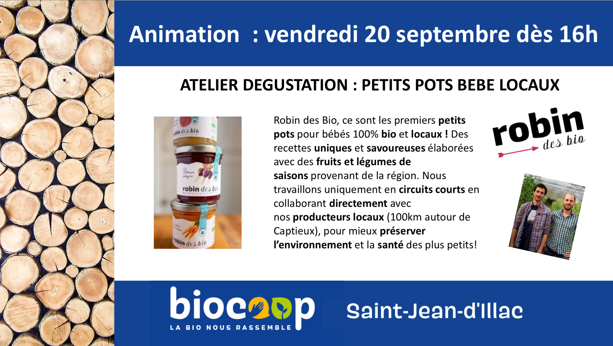 Atelier dégustation : petits pots bébé locaux Atelier dégustation : petits pots bébé locaux