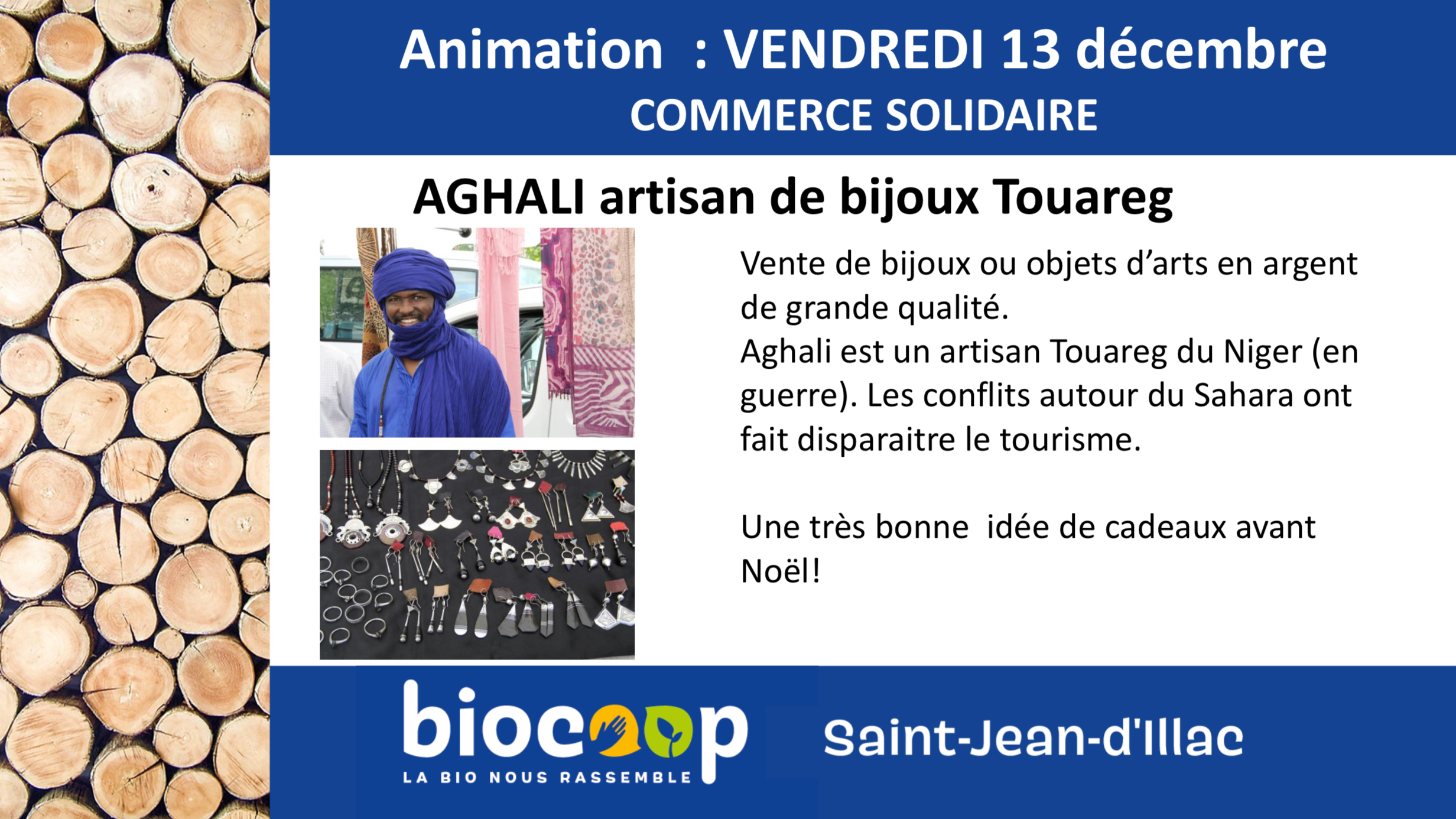 Animation "Commerce solidaire avec Aghali" Animation "Commerce solidaire avec Aghali"