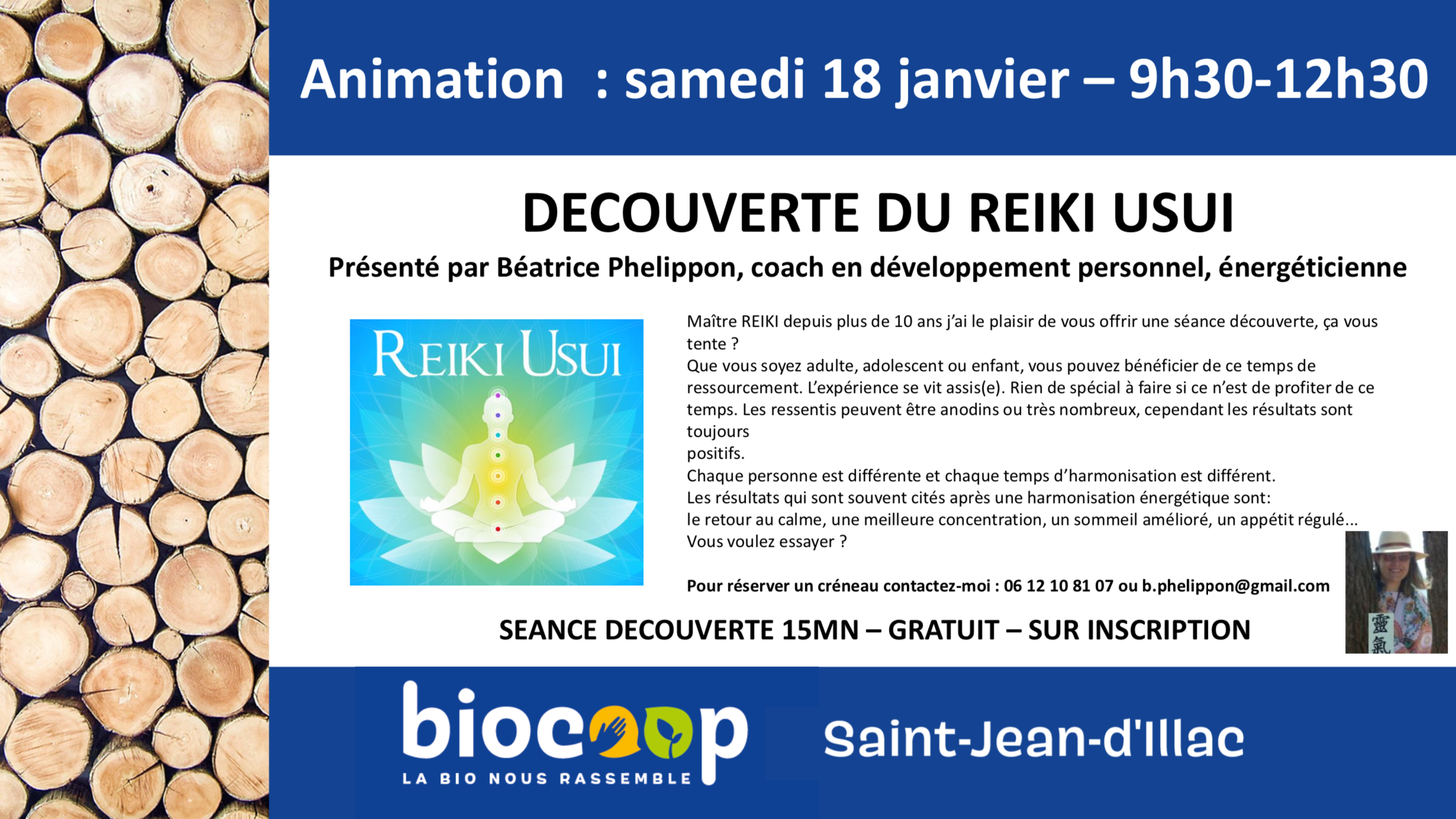 Animation "Découverte du Reiki Usui" Animation "Découverte du Reiki Usui"