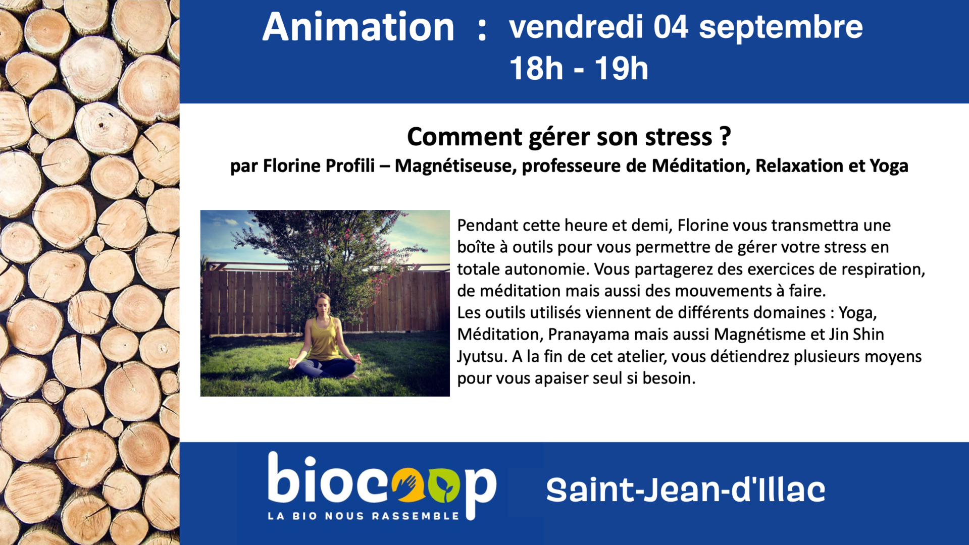 Animation "Comment gérer son stress ?" / Don libre Animation "Comment gérer son stress ?" / Don libre