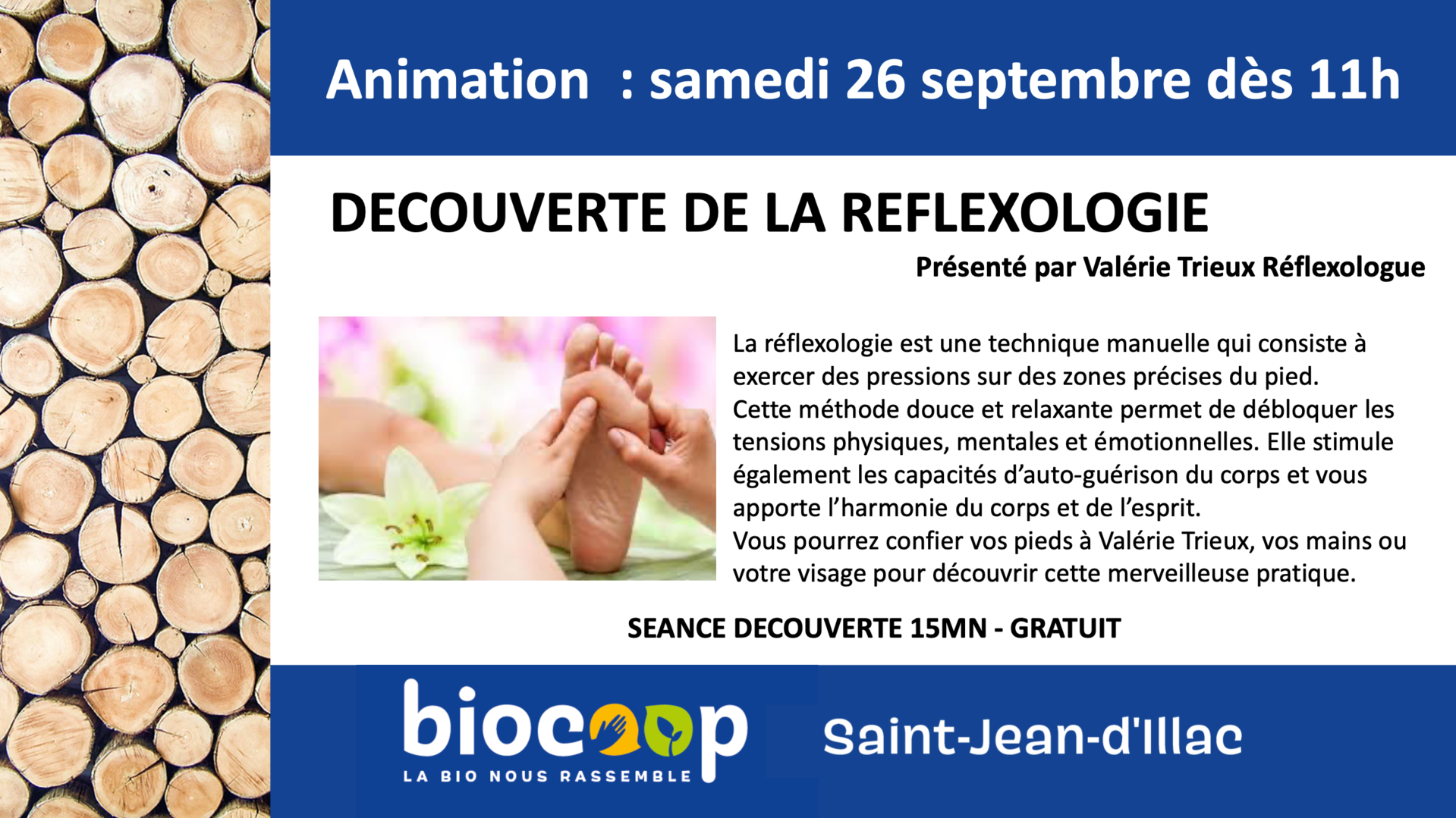 Atelier "Découverte de la réflexologie" Atelier "Découverte de la réflexologie"