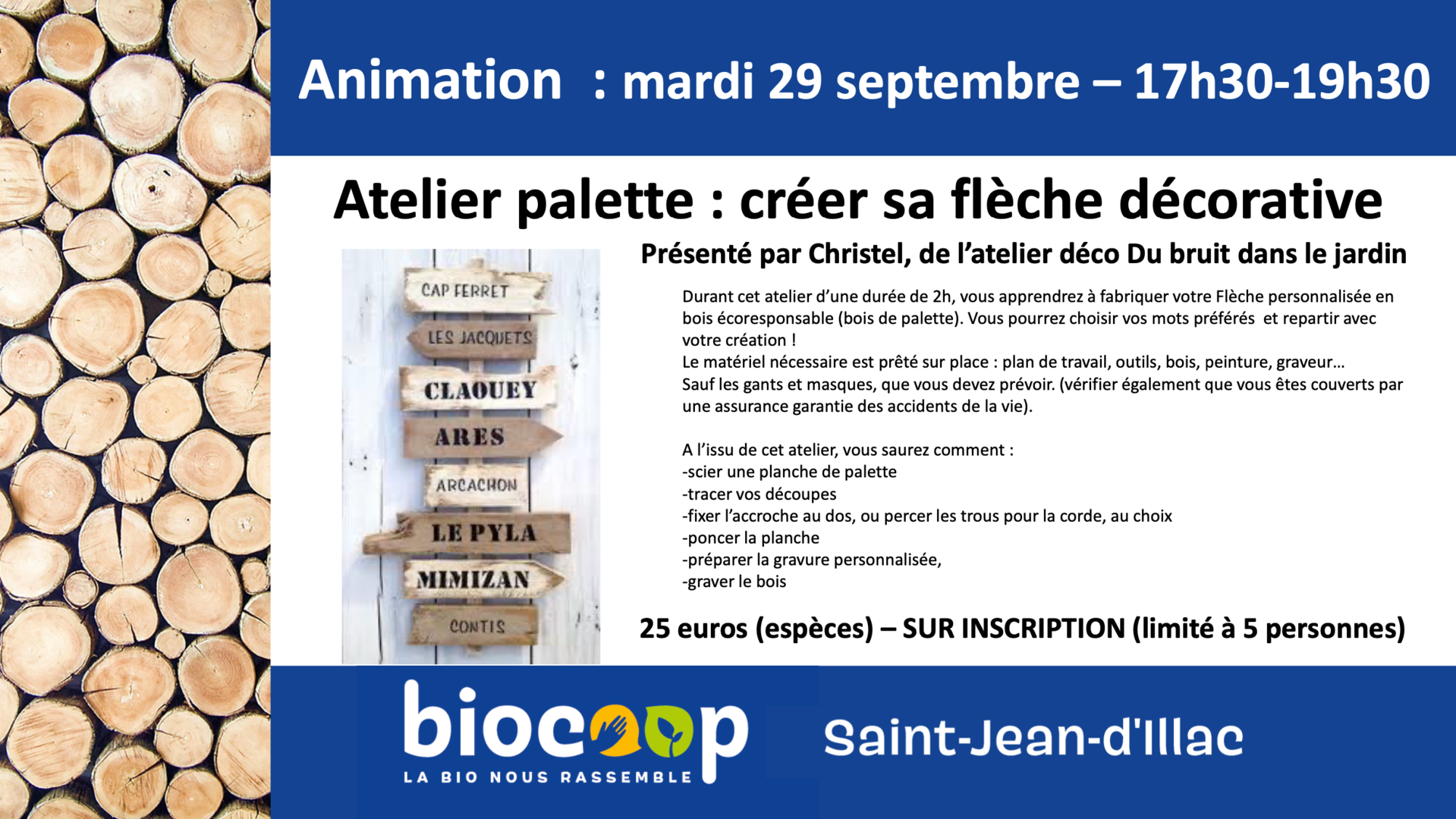 Atelier palette : créer sa flèche décorative Atelier palette : créer sa flèche décorative