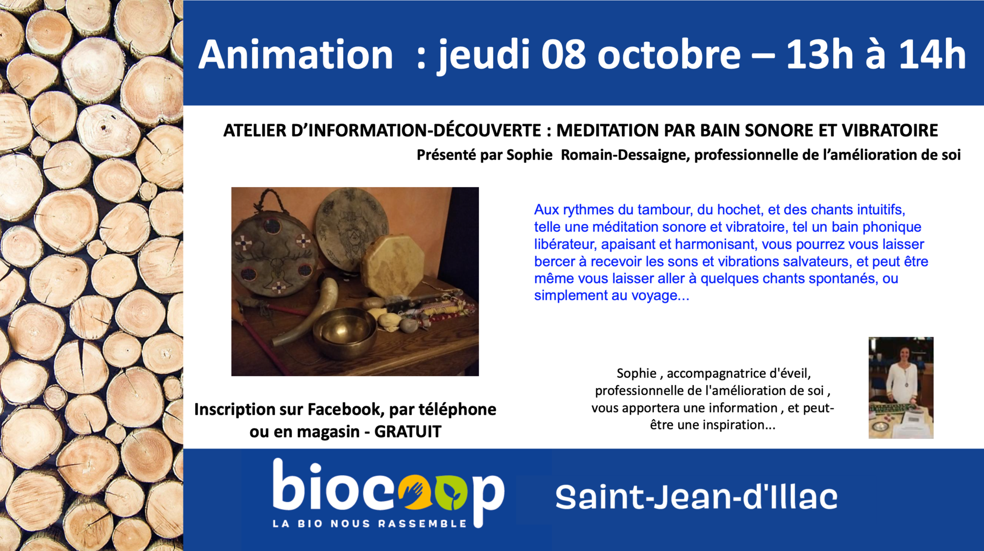 Atelier information/découverte : Méditation par bain sonore et vibratoire Atelier information/découverte : Méditation par bain sonore et vibratoire